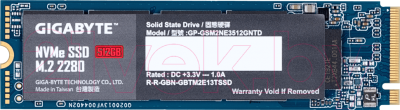 

SSD диск Gigabyte, 512GB (GP-GSM2NE3512GNTD)