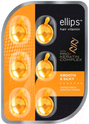 

Масло для волос Ellips, Pro-Keratin Smooth&Silky