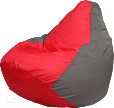 Бескаркасное кресло Flagman Груша Медиум Г1.1-173 (красный/серый)