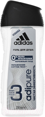 Гель для душа Adidas Body-Hair-Face Adipure (250мл)