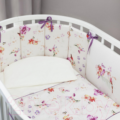 Комплект постельный для малышей Perina Акварель Oval / АО6