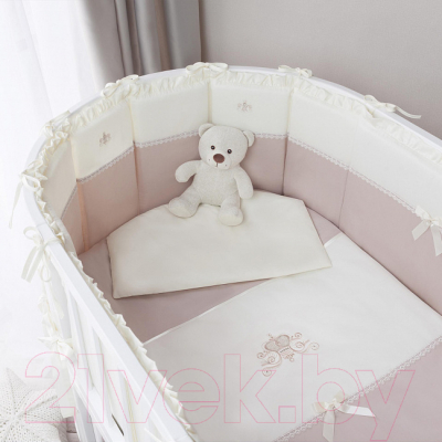 Комплект постельный для малышей Perina Эстель Oval 125x75 / ЭО7 (7 предметов)