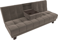 Диван Лига Диванов Винсент (велюр, коричневый) - 