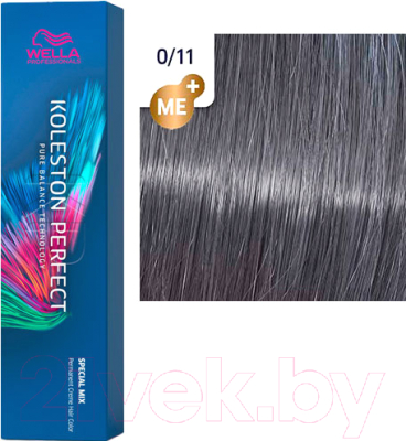 Крем-краска для волос Wella Professionals Koleston Perfect ME+ 0/11 (пепельный интенсивный)