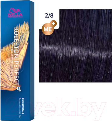 Крем-краска для волос Wella Professionals Koleston Perfect ME+ 2/8 (сине-черный)