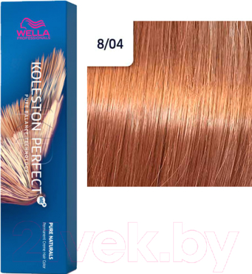 Крем-краска для волос Wella Professionals Koleston Perfect ME+ 8/04 (яркий закат)