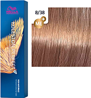 Крем-краска для волос Wella Professionals Koleston Perfect ME+ 8/38 (золотая умбра) - 