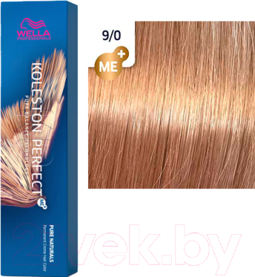 Крем-краска для волос Wella Professionals Koleston Perfect ME+ 9/0 (очень светлый блонд натуральный)