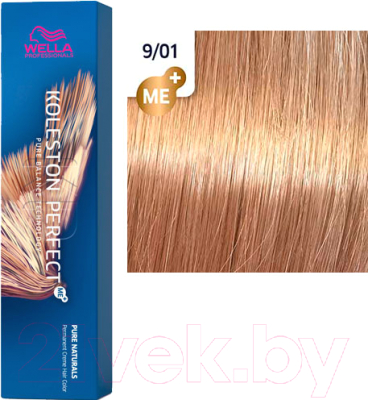 Крем-краска для волос Wella Professionals Koleston Perfect ME+ 9/01 (орех пекан)