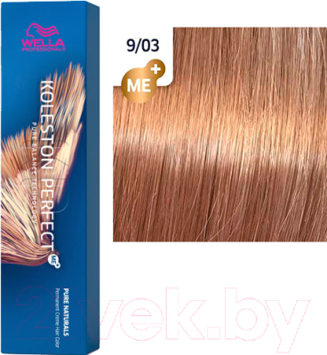 Крем-краска для волос Wella Professionals Koleston Perfect ME+ 9/03 (лен)
