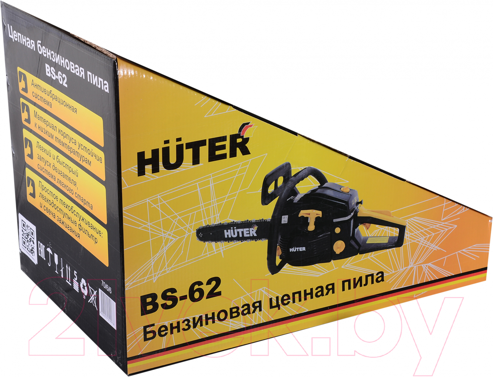 Бензопила цепная Huter BS-62 (70/6/6)