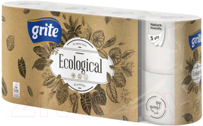 Туалетная бумага Grite Ecological (8рул)
