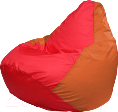 Бескаркасное кресло Flagman Груша Медиум Г1.1-176 (красный/оранжевый)