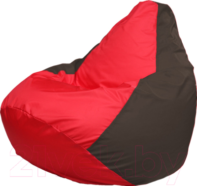 Бескаркасное кресло Flagman Груша Медиум Г1.1-177 (красный/коричневый)