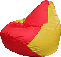 Бескаркасное кресло Flagman Груша Медиум Г1.1-178 (красный/жёлтый) - 