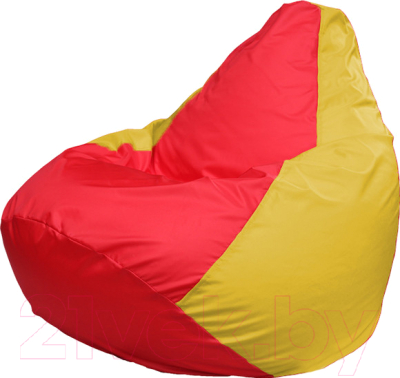 Бескаркасное кресло Flagman Груша Медиум Г1.1-178 (красный/жёлтый)