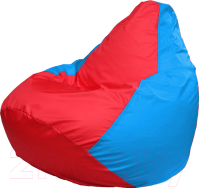 Бескаркасное кресло Flagman Груша Медиум Г1.1-179 (красный/голубой)