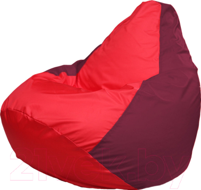 Бескаркасное кресло Flagman Груша Медиум Г1.1-180 (красный/бордовый)