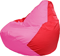 Бескаркасное кресло Flagman Груша Медиум Г1.1-199 (розовый/красный) - 