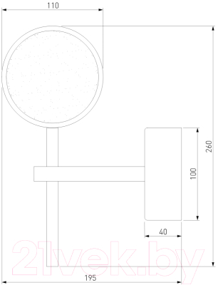 Изображение товара Бра Евросвет 90173/1 (хром)