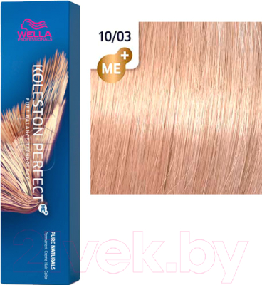 Крем-краска для волос Wella Professionals Koleston Perfect ME+ 10/03 (пшеница)