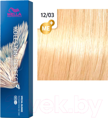 Крем-краска для волос Wella Professionals Koleston Perfect ME+ 12/03 (чайная роза)