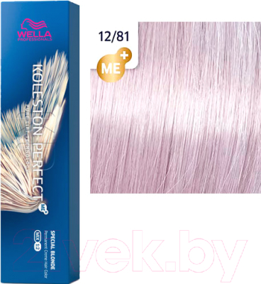 Крем-краска для волос Wella Professionals Koleston Perfect ME+ 12/81 (белое золото)