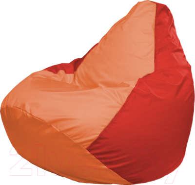Бескаркасное кресло Flagman Груша Медиум Г1.1-217 (оранжевый/красный)