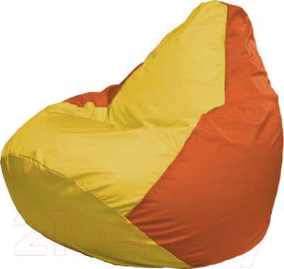 Бескаркасное кресло Flagman Груша Медиум Г1.1-258 (жёлтый/оранжевый)