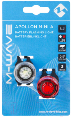 Набор фонарей для велосипеда M-Wave Apollon Mini A / 220565