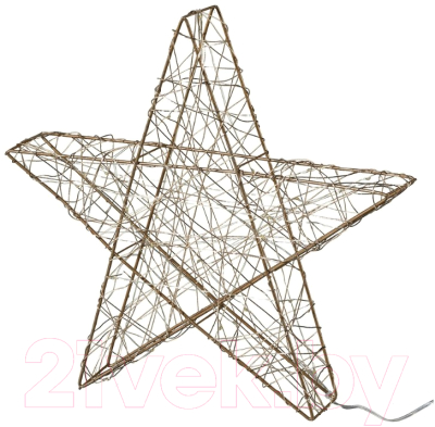 Светодиодная фигура 3D Gasper Звезда / 8518504-39 (золото)