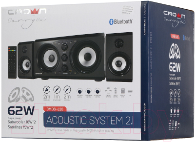 Мультимедиа акустика Crown CMBS-620