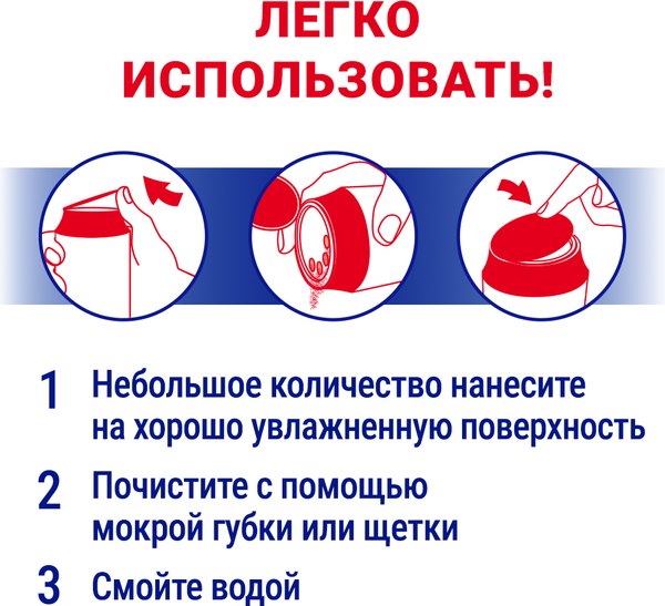 Универсальное чистящее средство Пемолюкс Ослепительно белый (480г)