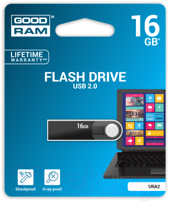 Usb flash накопитель Goodram URA2 16Gb (URA2-0160K0BBX)