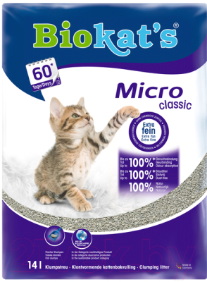 Наполнитель для туалета Biokat's Micro Classic (14л)