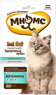 Лакомство для кошек Мнямс Здоровые зубы (60г)