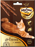 

Лакомство для кошек Мнямс, Лакомые палочки с лососем и манго / 703317