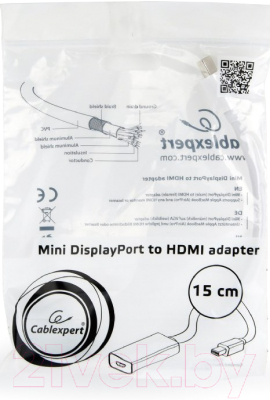 Адаптер Cablexpert A-mDPM-HDMIF-02-W (белый)