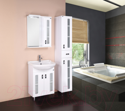 Шкаф с зеркалом для ванной Onika Кристалл 58.01 R (205818)