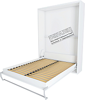 Шкаф-кровать трансформер Макс Стайл Kart 36мм 90x200 (белый базовый W908 ST2) - 