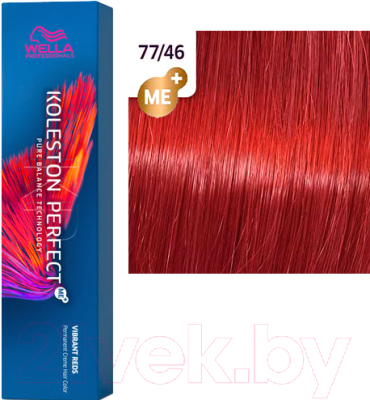 Крем-краска для волос Wella Professionals Koleston Perfect ME+ 77/46 (пурпурная муза)