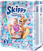 Подгузники детские Skippy More Happiness Plus 3 (60шт) - 