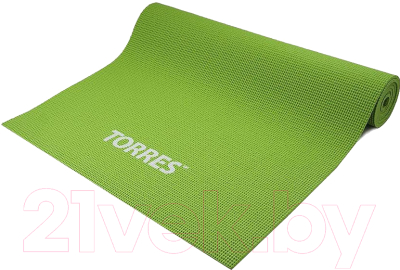 Коврик для йоги и фитнеса Torres Optima 6 / YL10036 (зеленый)