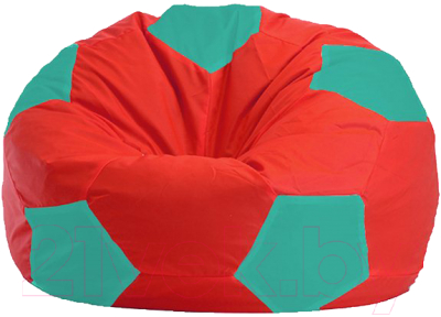 Бескаркасное кресло Flagman Мяч Стандарт М1.1-182 (красный/бирюзовый)