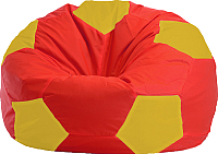 Бескаркасное кресло Flagman Мяч Стандарт М1.1-178 (красный/жёлтый) - 
