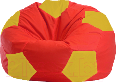 Бескаркасное кресло Flagman Мяч Стандарт М1.1-178 (красный/жёлтый)