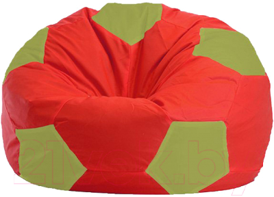 Бескаркасное кресло Flagman Мяч Стандарт М1.1-177 (красный/оливковый)