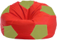 Бескаркасное кресло Flagman Мяч Стандарт М1.1-177 (красный/оливковый) - 