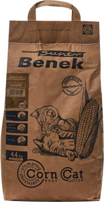 Наполнитель для туалета Super Benek Corn Cat Golden (7л/4.35кг)