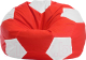 Бескаркасное кресло Flagman Мяч Стандарт М1.3-0910 (красный/белый) - 